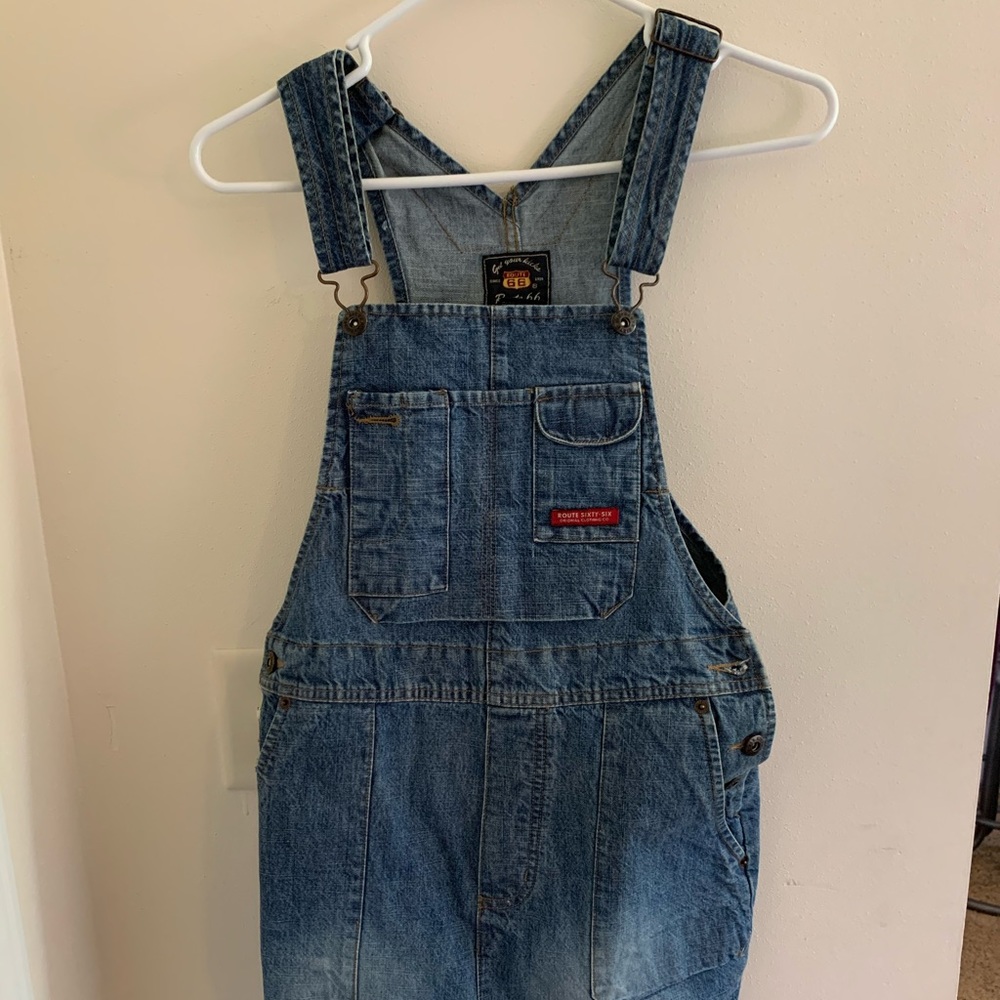Super cute vintage ROUTE 66 overalls